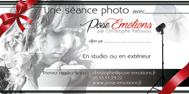 Bon Cadeau Seance Portrait Pose Emotions
